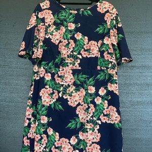 Tropical Print Short Dress